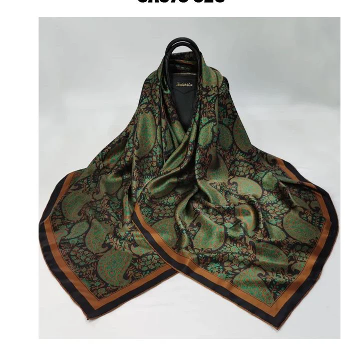 100% Silk Print Scarf